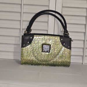 Elegant Green and Black MICHE Handbag